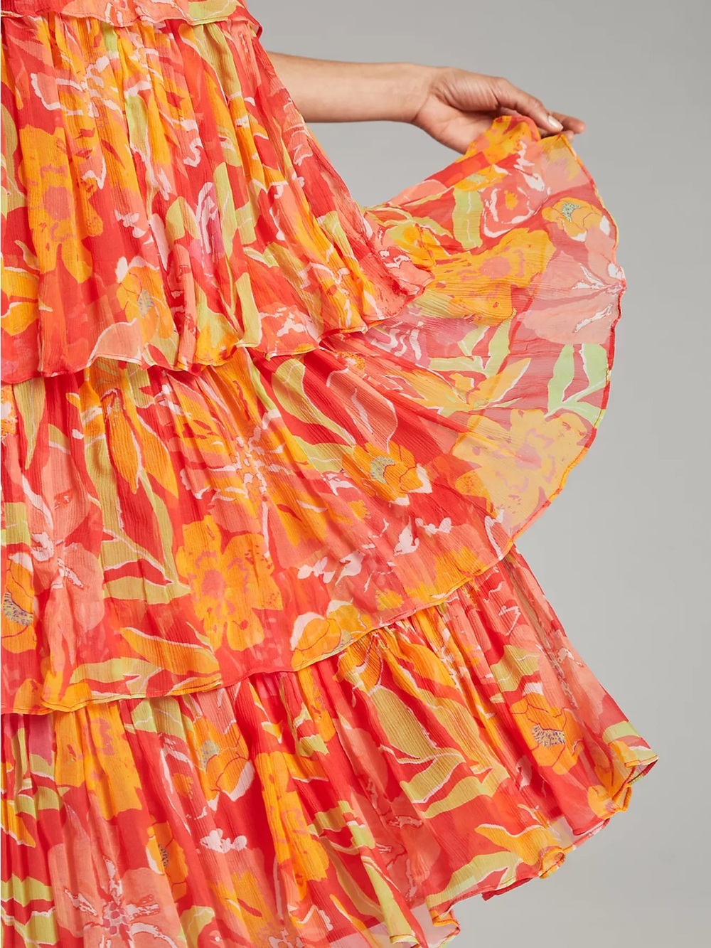 Anthropologie Verb Ravenna Tiered Midi Dress Size large  NWT - Picture 2 of 6